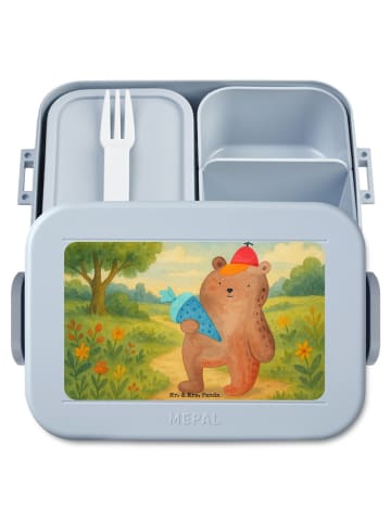 Mr. & Mrs. Panda Bento Box Bär Schultüte Design ohne Spruch in Blau Pastell