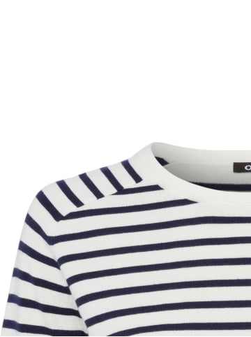 Olsen Shirt Cora in marine weiß - 0002