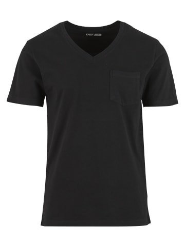 DEF T-Shirt in black/white/grey melange
