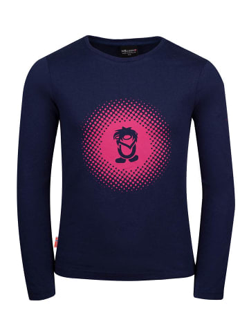 Trollkids Longsleeve "Pointillism" in Marineblau/Magenta