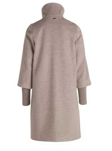 Zero  Kurzmantel mit Stehkragen in Taupe Melange
