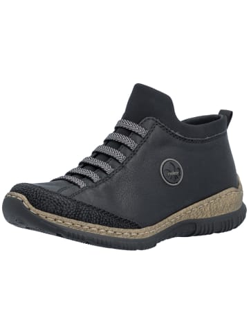 rieker Sportlicher Slipper in schwarz