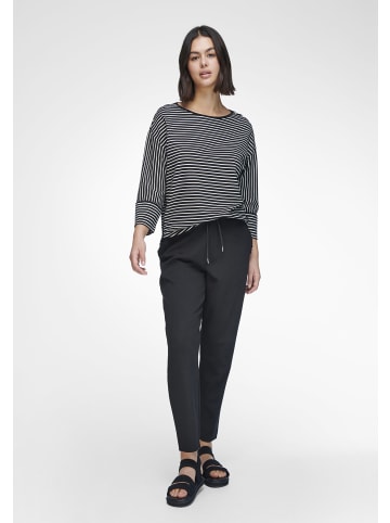 EMILIA LAY Langarmshirt viscose in SCHWARZ/OFFWHITE