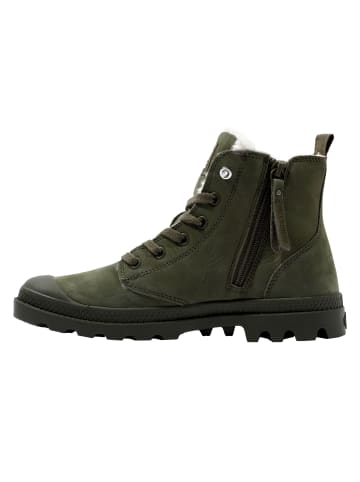 Palladium Schnürschuhe in Khaki