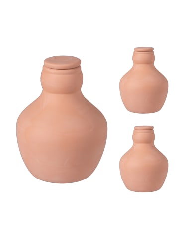 relaxdays 3 x Ollas in Terrakotta - 500 ml