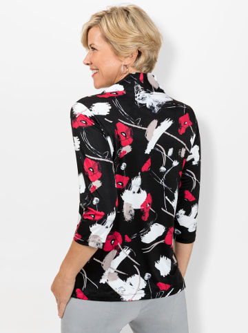 WITT WEIDEN 2-in-1-Shirt in schwarz-rot-bedruckt