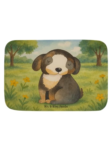 Mr. & Mrs. Panda Duschvorleger Hund Entspannen Design ohne Spruch in Weiß