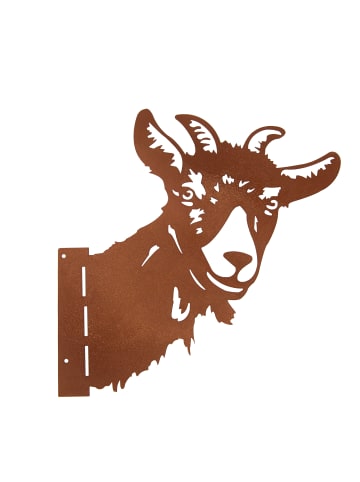 UNUS Baumstecker Rost Schweinekopf in Braun