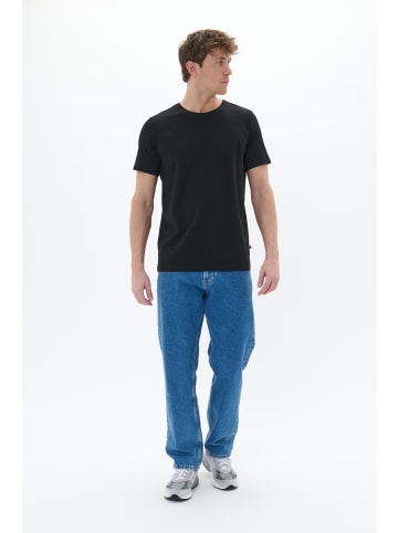 Matinique T-shirt MAJermane Gerade Passform in BLACK/WHITE