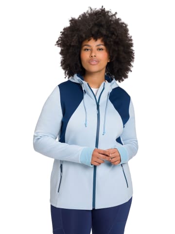 Ulla Popken Sweatjacke in hellblau