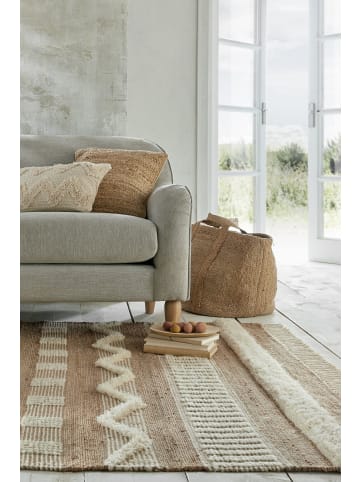 KADIMA DESIGN Handgewebter Naturteppich in Skandinavischen Tönen in Braun-Beige