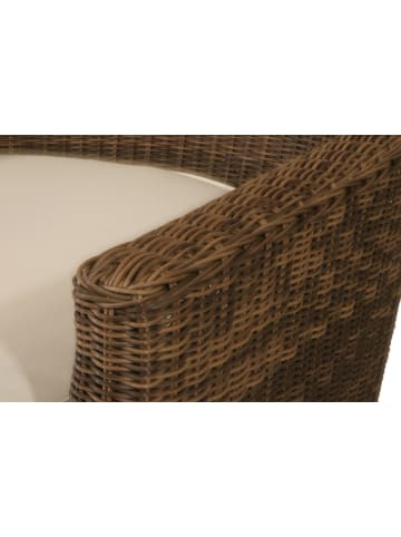 GMD Living Gartenliege SUN Daybed mit Beistelltisch in Farbe Braun