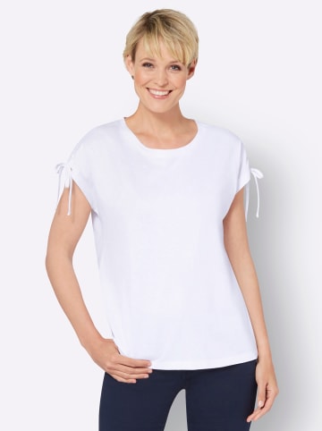 Sieh an! Kurzarm-Shirt in weiß