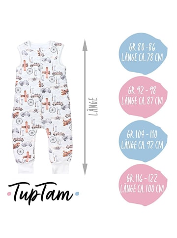 TupTam Baby Ganzjahresschlafsack mit Beinen 2,5 Tog in weiß/bronze