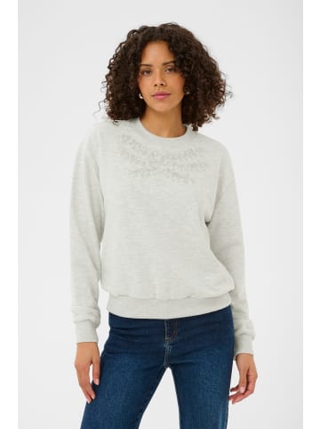 Kaffe Sweatshirt KAdaniela Loose fit in Light Grey Melange
