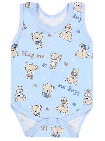 TupTam Baby Jungen Achselbody 5er Pack in blau/grau