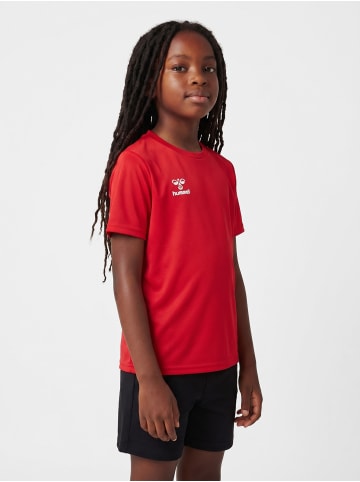 Hummel T-Shirt Hmlessential Kinder in TRUE RED