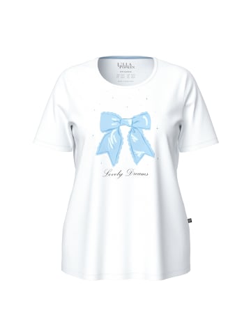 Ulla Popken Pyjama-Shirt in wasserblau
