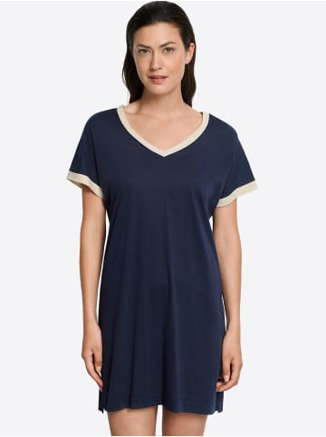 Hanro Nachthemd Laura in deep navy