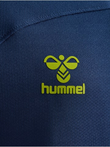 Hummel Hummel Zip Sweatshirt Hmllead Fußball Kinder Leichte Design Schnelltrocknend in DARK DENIM
