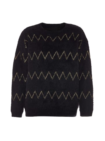 ebeeza Damen Strickpullover in Schwarz