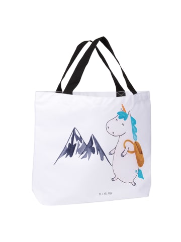 Mr. & Mrs. Panda Reisetasche Einhorn Bergsteiger ohne Spruch in Weiß