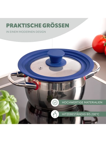 bremermann Universal-Glasdeckel Silikonrand 16/18/20 cm