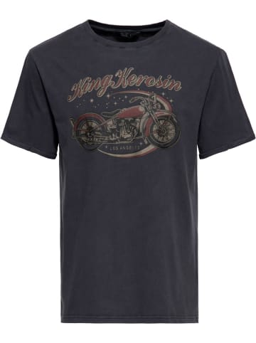 King Kerosin T-Shirt "Bobber" in Schwarz