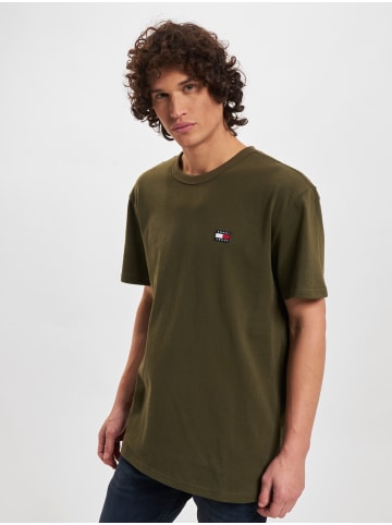 TOMMY JEANS TOMMY JEANS Tommy Jeans Classic Badge T-Shirts in drab olive green