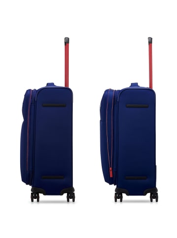 Roncato Move 4 Rollen Kofferset 3-teilig mit Dehnfalte in ultramarine blue