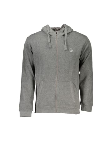 Sergio Tacchini Graues Baumwoll-Kapuzen-Sweatshirt