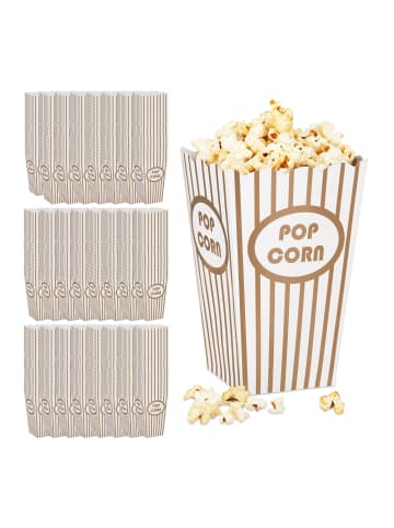 relaxdays 576 x Popcorntüten in Gold/ Weiß