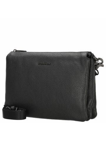 Mandarina Duck Mellow Leather - Umhängetasche 28 cm (almond) in nero