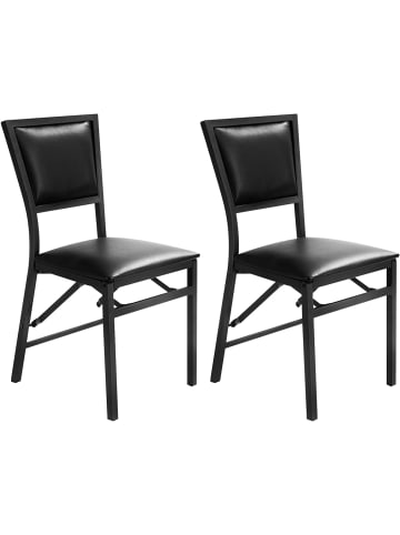 COSTWAY 2er Set Esszimmerstühle in Braun