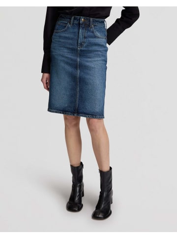 Lee Jeansrock Midi in Flash Blue