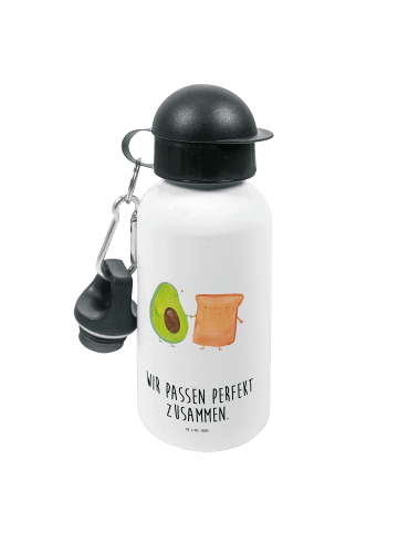 Mr. & Mrs. Panda Sportflasche Avocado Toast mit Spruch in Weiß