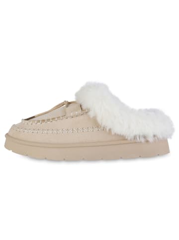 VAN HILL Pantoffeln Olivia in Beige