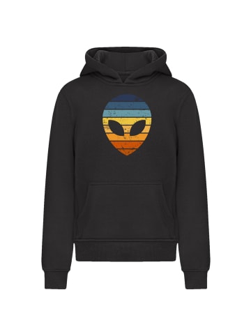F4NT4STIC Hoodie Alien Sonnenuntergang Retro in schwarz