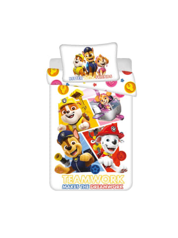 Paw Patrol Teamwork Kinder-Bettwäsche 100x135 & 40x60 cm