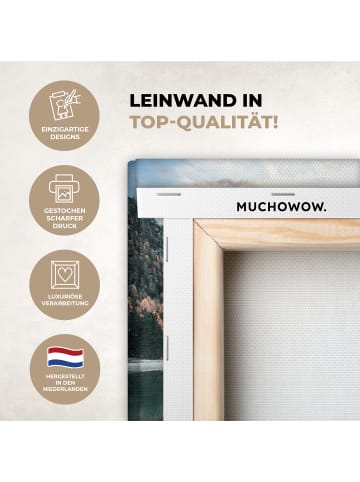 MuchoWow Leinwand bilder Bergsee (BxH)