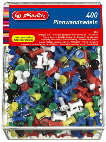 Herlitz Pinwandnadeln Packung mit 400 Stück sortiert