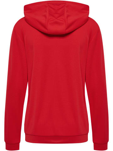 Hummel Hummel Zip Kapuzenpullover Hmlauthentic Multisport Damen Atmungsaktiv Schnelltrocknend in TRUE RED