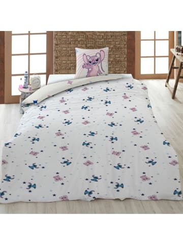 Lilo & Stitch Lilo & Stitch Baumwoll-Mix Bettwäsche für Kinder 140 × 200 cm mit in Weiß