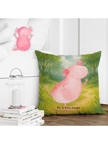 Mr. & Mrs. Panda mikrofaser zierkissen Axolotl Tanzen Design ohn... in Weiß