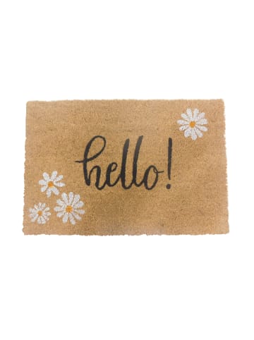 relaxdays Fußmatte "Blumen" in Mehrfarbig - 60 x 40 cm