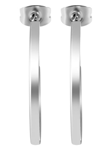 Adeliás Damen Ohrringe – Creole aus Edelstahl in silber