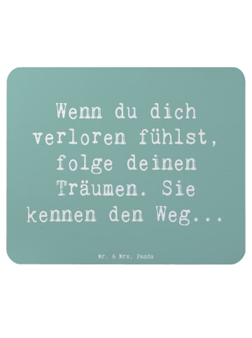 Mr. & Mrs. Panda Mousepad Spruch Selbstzweifel und Träume mit Sp... in Meeresbrise