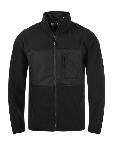 INDICODE Fleecejacke in schwarz