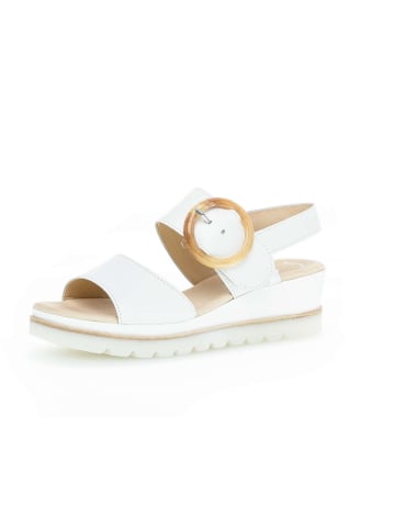 Gabor Plateau Sandalen in weiß