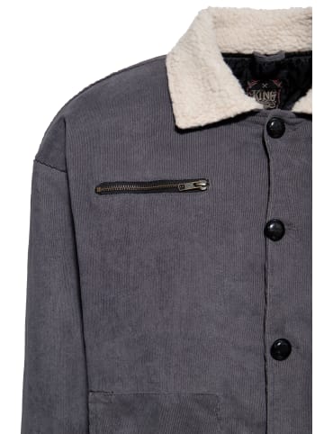King Kerosin King Kerosin Cordjacke in grau